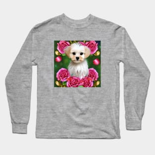 Cute Maltese Puppy Long Sleeve T-Shirt